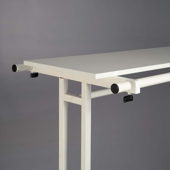 Стойка напольная для одежды, с полкой, H1350 мм - СТ-136Н-Л(б/б)