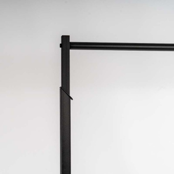 Вешало двухъярусное, регулируемое по высоте, черное, H1770-2270 мм - СТ-125Н-Л(черн)