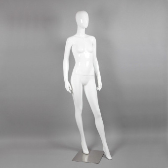 Манекен женский ростовой для одежды без лица, H1830 мм - 4A-64-1(бел)