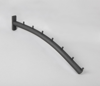 Кронштейн "Банан", 7 штырьков, для перфорации, L440 мм - Q304(черн)