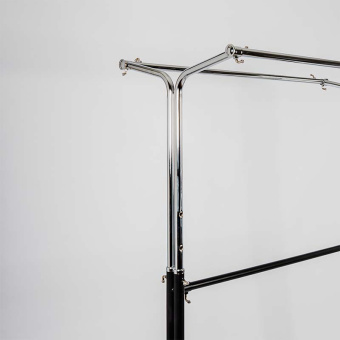 Вешало (стойка) напольное для одежды, регулируемое, H1050-1780 мм - WT005