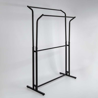Вешало напольное двустороннее регулируемое по высоте, H1170-1670 мм - СТ-105Н-Л(черн)