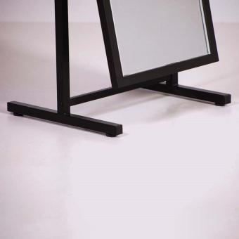 Зеркало напольное в полный рост, на регулируемых ножках, H1600 мм - Т-150-40(черн)