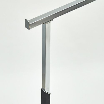OMV-001.PR \ Вешало регулируемое, черное, H1200-1750 мм - VHL.015.V2.CH.22450.4N100