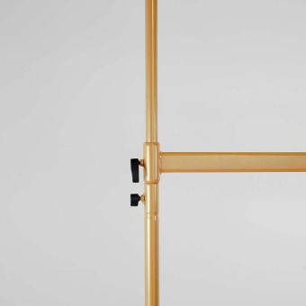 Вешало напольное двухъярусное передвижное, H1420-2250 мм - СТ-021-Л(зол)