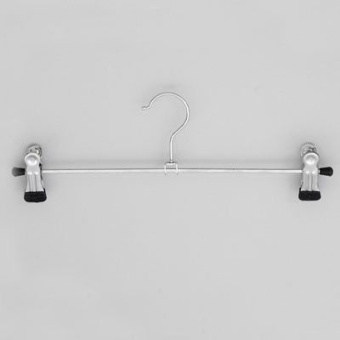 Вешалка металлическая с зажимом для одежды, L410 мм - 8884