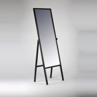Зеркало напольное для примерки в полный рост, H1480 мм - УН-150-40(черн)