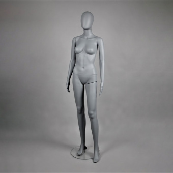 Манекен женский в полный рост, серый матовый, H1760 мм - FAM-05/A-1(сер мат)