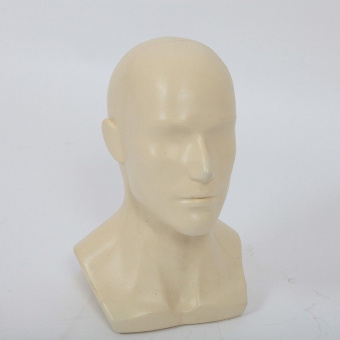 Голова мужская,цвет телесный H300 мм - Г-202М(телес)