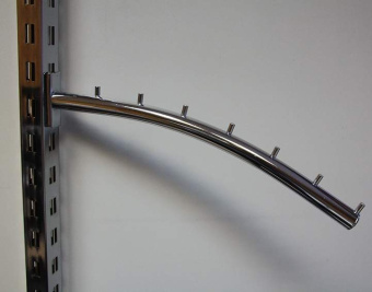 Кронштейн "Банан" 7 штырьков для перфорации d=25 мм, L440 мм - Q304