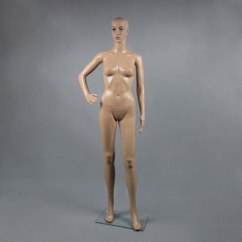 Манекен женский ростовой, цвет телесный, H1750 мм - XSL-F-11