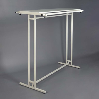 Стойка напольная для одежды, с полкой, H1350 мм - СТ-136Н-Л(б/б)