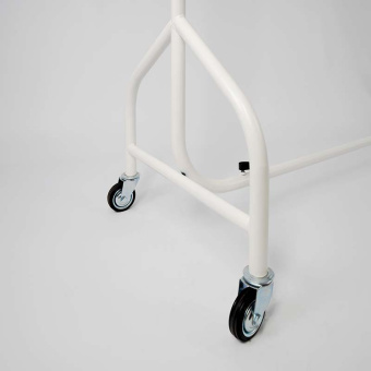 Вешало напольное двухъярусное передвижное, H1420-2250 мм - СТ-021-Л(бел)